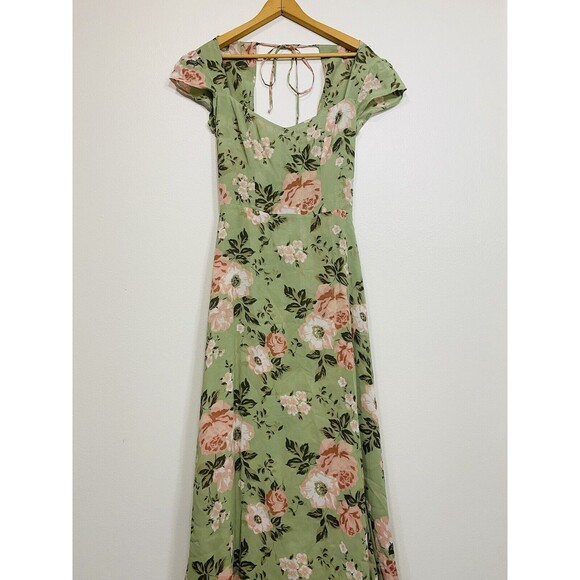 Reformation Amaryllis Dress Maxi Floral Dress Beach Dress Vacation Wear Size 4 - Picture 5 of 13